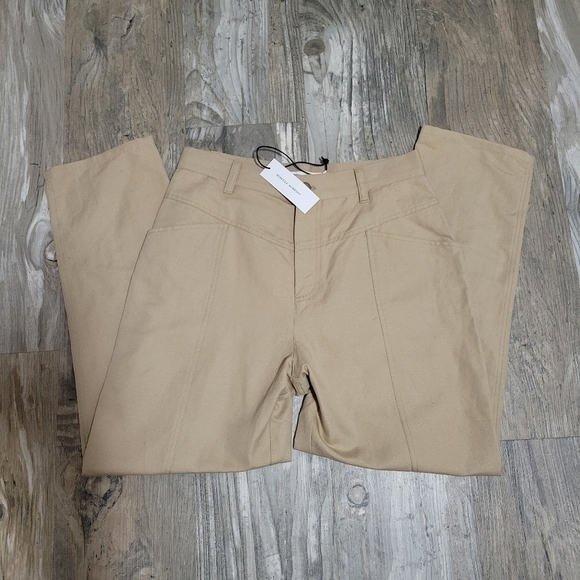 NWT Rebecca Minkoff Sandra pant high rise sand color size 6 - Picture 3 of 12